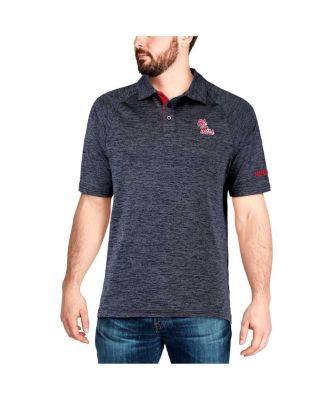 Men's Navy Ole Miss Rebels Down Swing Polo Shirt