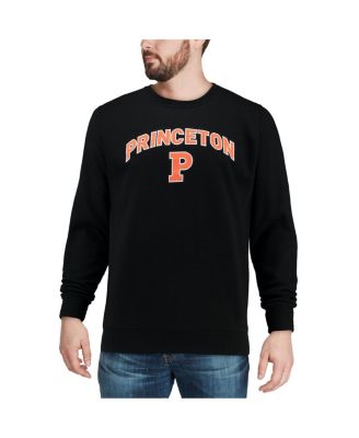 Men's Black Princeton Tigers Arch & Logo Crew Neck Sweatshirt