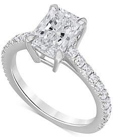 Certified Lab-Grown Diamond Radiant-Cut Engagement Ring (2-1/2 ct. t.w.) in 14k White Gold