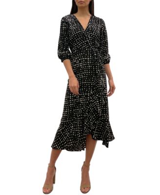 Sam Edelman - Printed Faux-Wrap Midi Dress