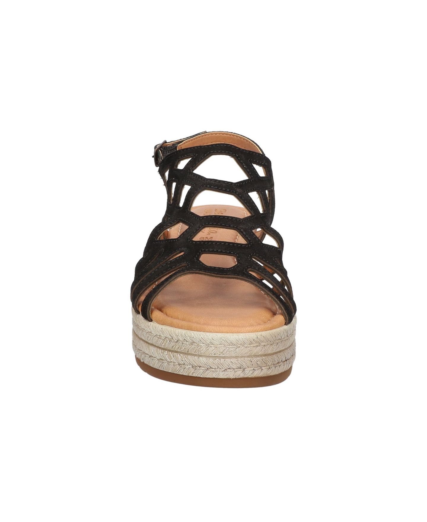 Женские сандалии Bella Vita Zip-Italy Wedge, цвет: Чёрный замшевый кожаный — фото 2