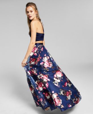 Crystal Doll Juniors' Printed-Skirt 2 