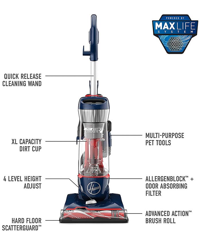 Hoover UH74110 Pet Max Complete Bagless Upright Vacuum Macy's