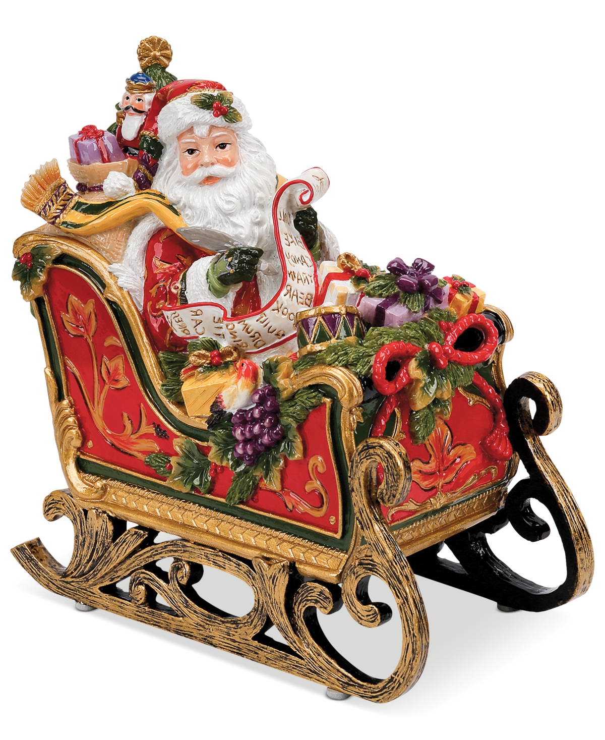UPC 742414374499 product image for Fitz and Floyd Regal Holiday Santa in Sleigh Musical Figurine | upcitemdb.com
