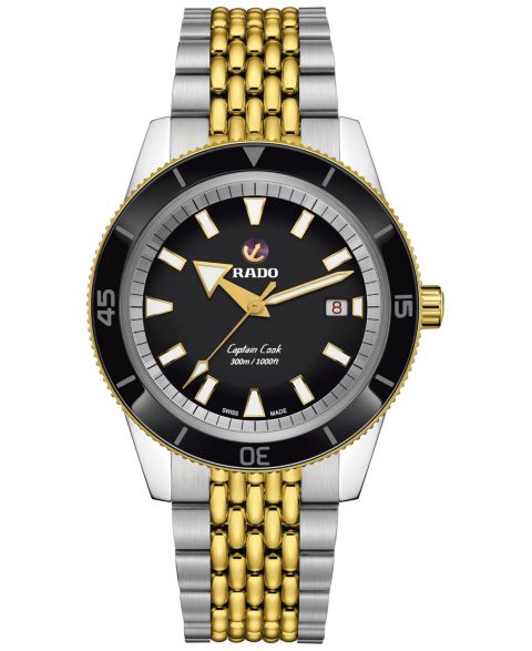 Мужские часы Rado Captain Cook Automatic Two-Tone Stainless Steel Bracelet Watch 42mm