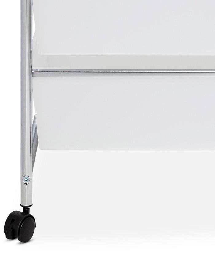 Honey Can Do Chrome Rolling Craft Storage Cart with 12 Drawers Macy's