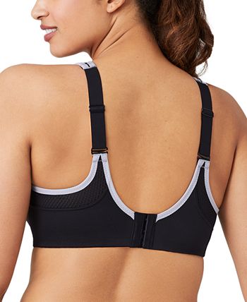 Wacoal Lindsey 853302 Sports Bra 32D Contour Underwire in Shark Lead Gray  $76