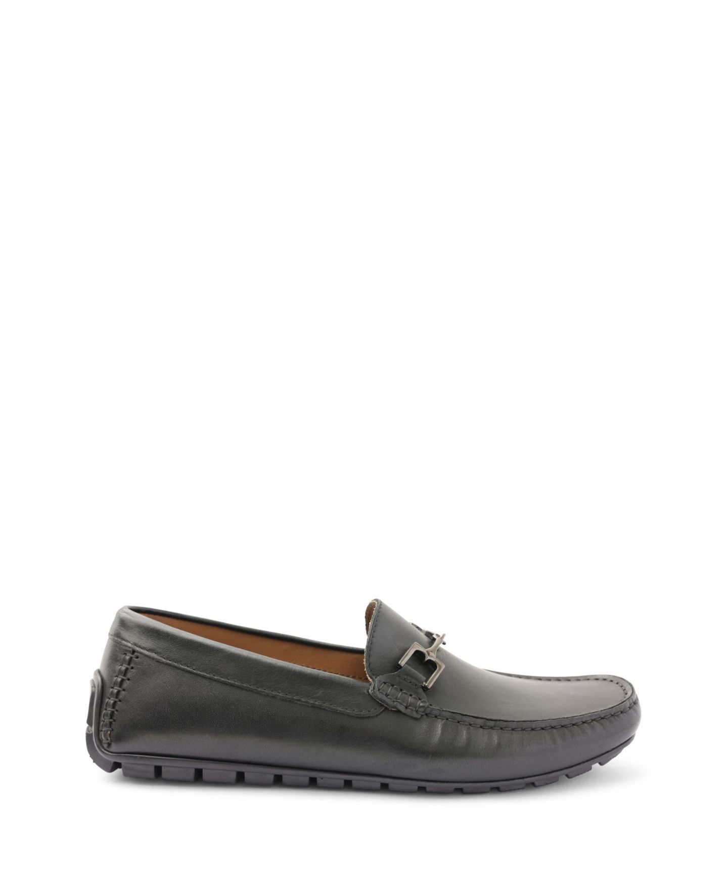 Мужские туфли Bruno Magli Xander Leather Driving Loafer, цвет: Чёрный кожаный — фото 2
