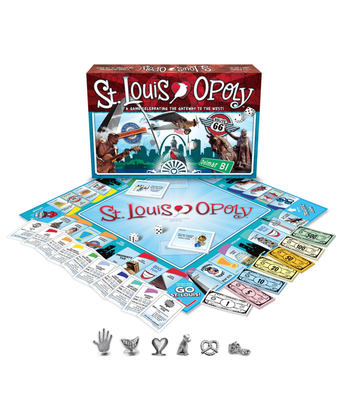 Late For The Sky St. Louis-opoly Board Game In Multi