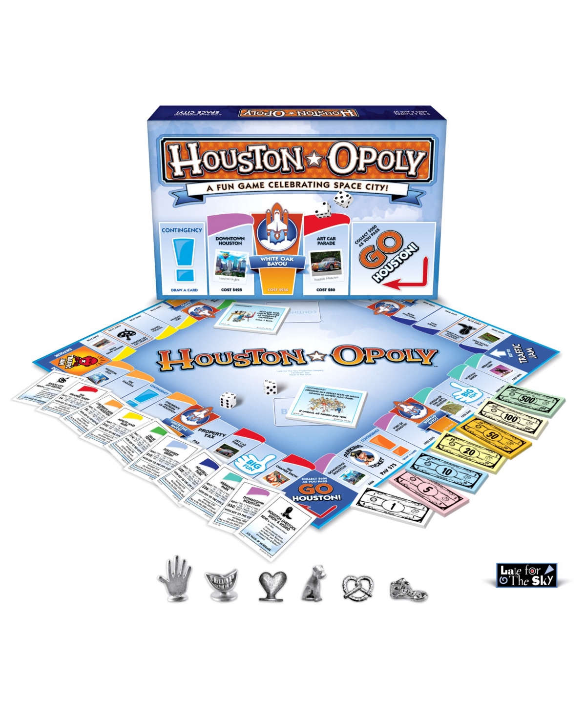 Late For The Sky Kids' Houston-opoly Board Game In Multi