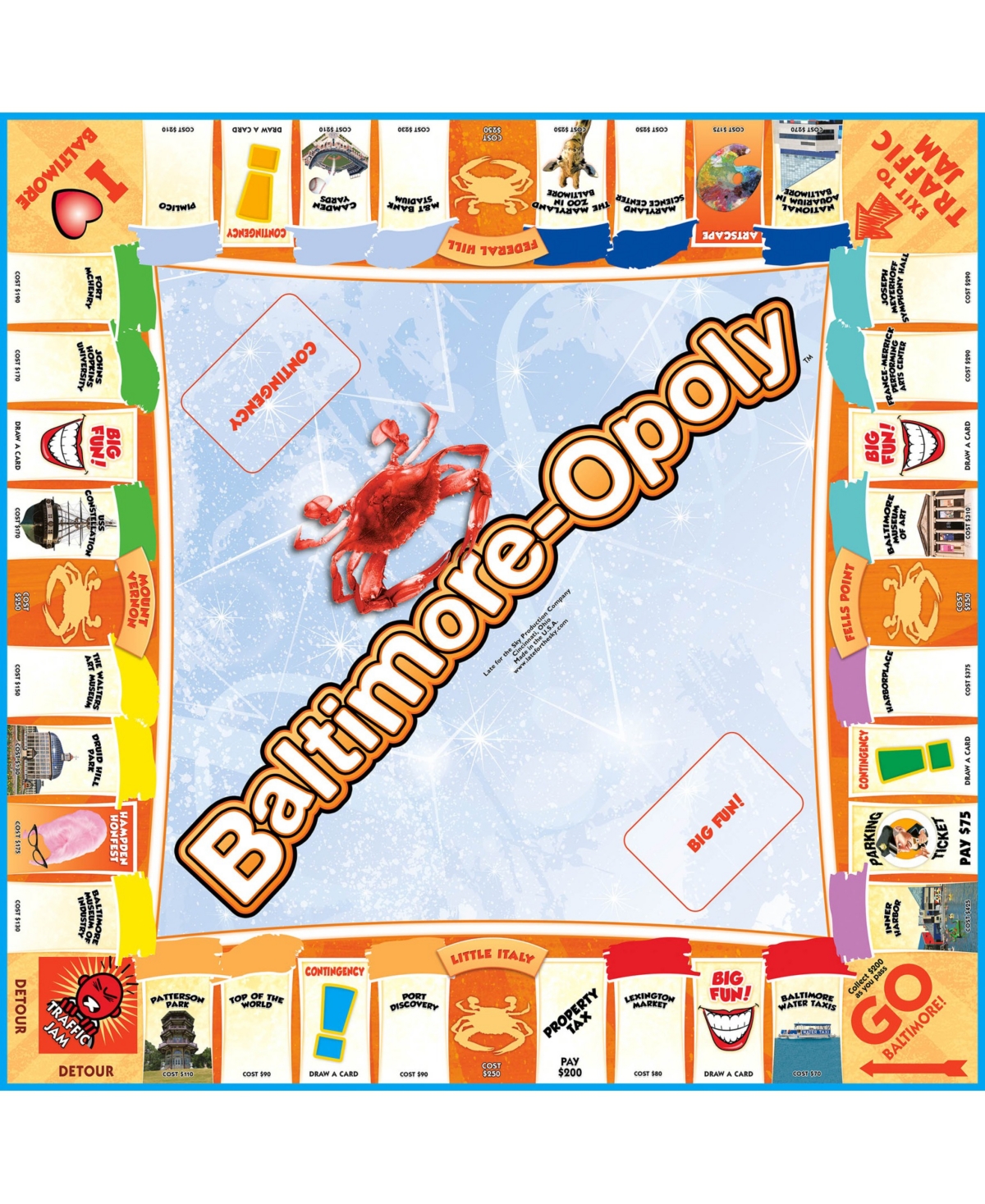 Shop Late For The Sky Baltimore-opoly Board Game In Multi