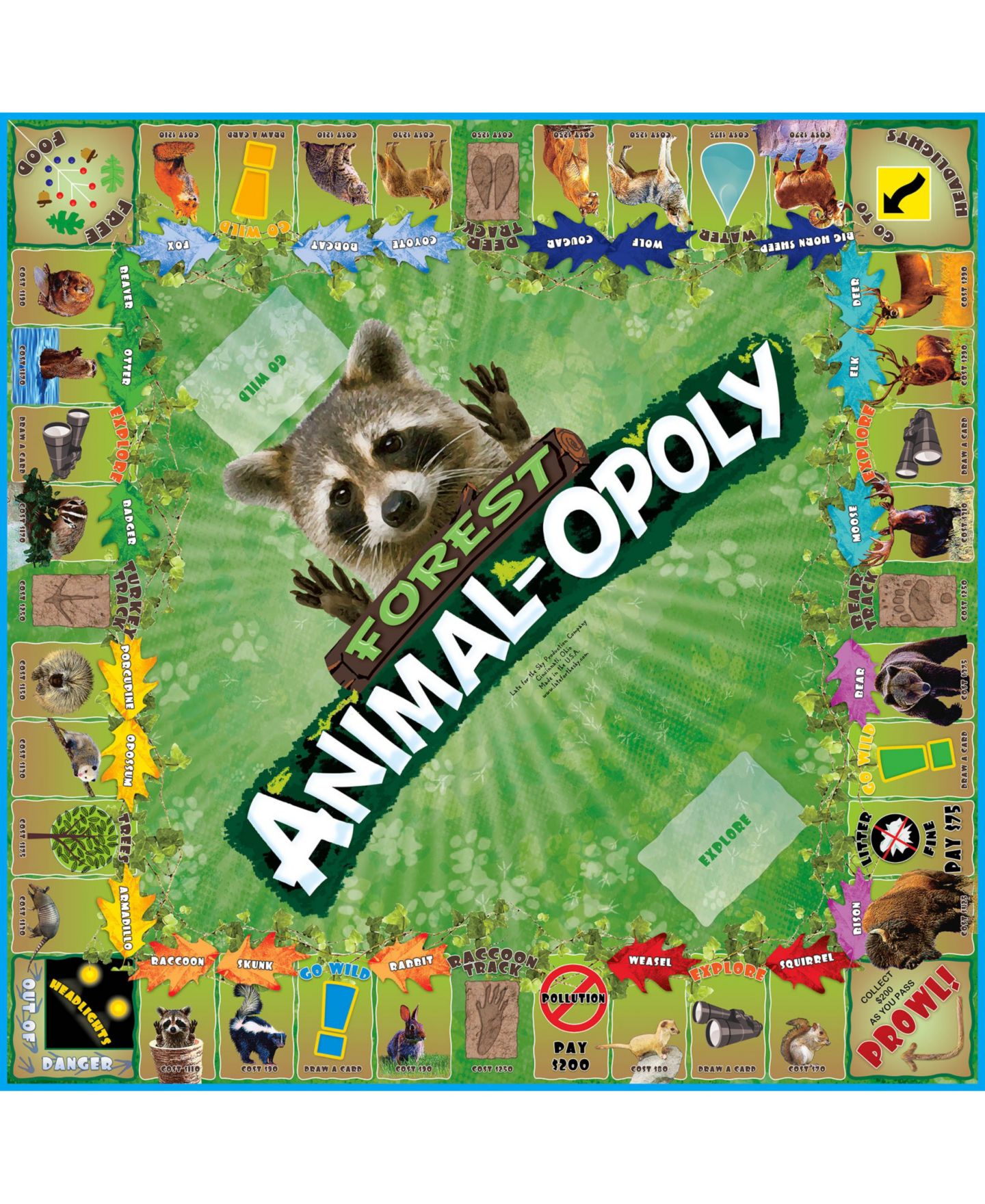 Настольная игра Late for the Sky Forest Animal-Opoly — фото 3