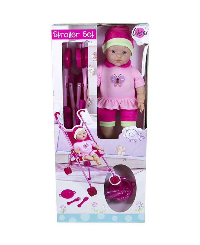 Lissi Dolls Lissi Doll Umbrella Stroller Set with Baby Doll Macy's