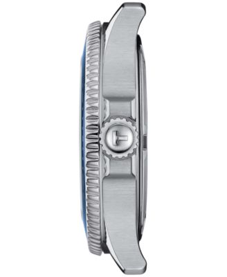 Unisex Seastar Silver-Tone Stainless Steel Bracelet Watch 36mm