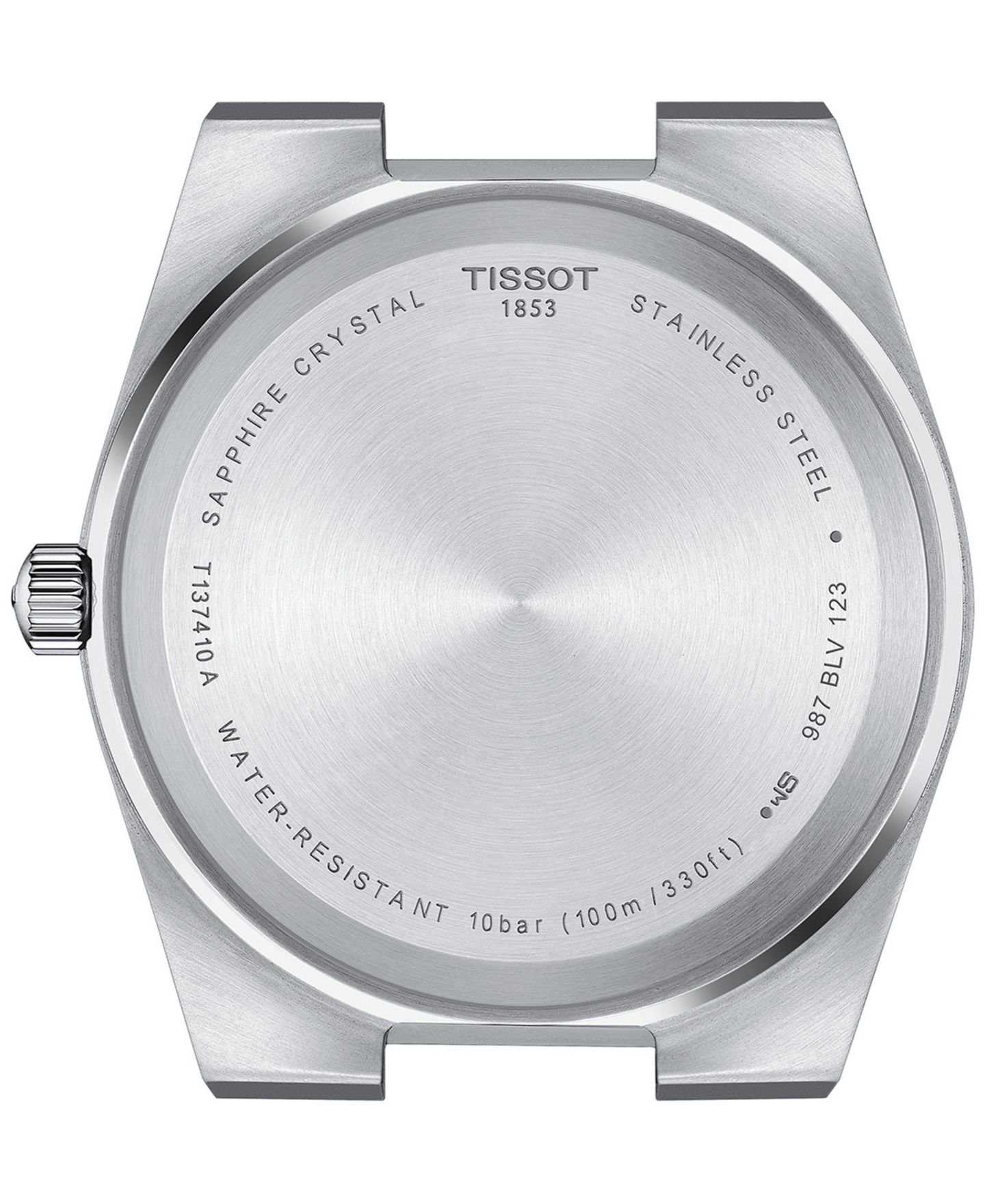 Мужские часы Tissot PRX Blue Leather Strap Watch 40mm — фото 2