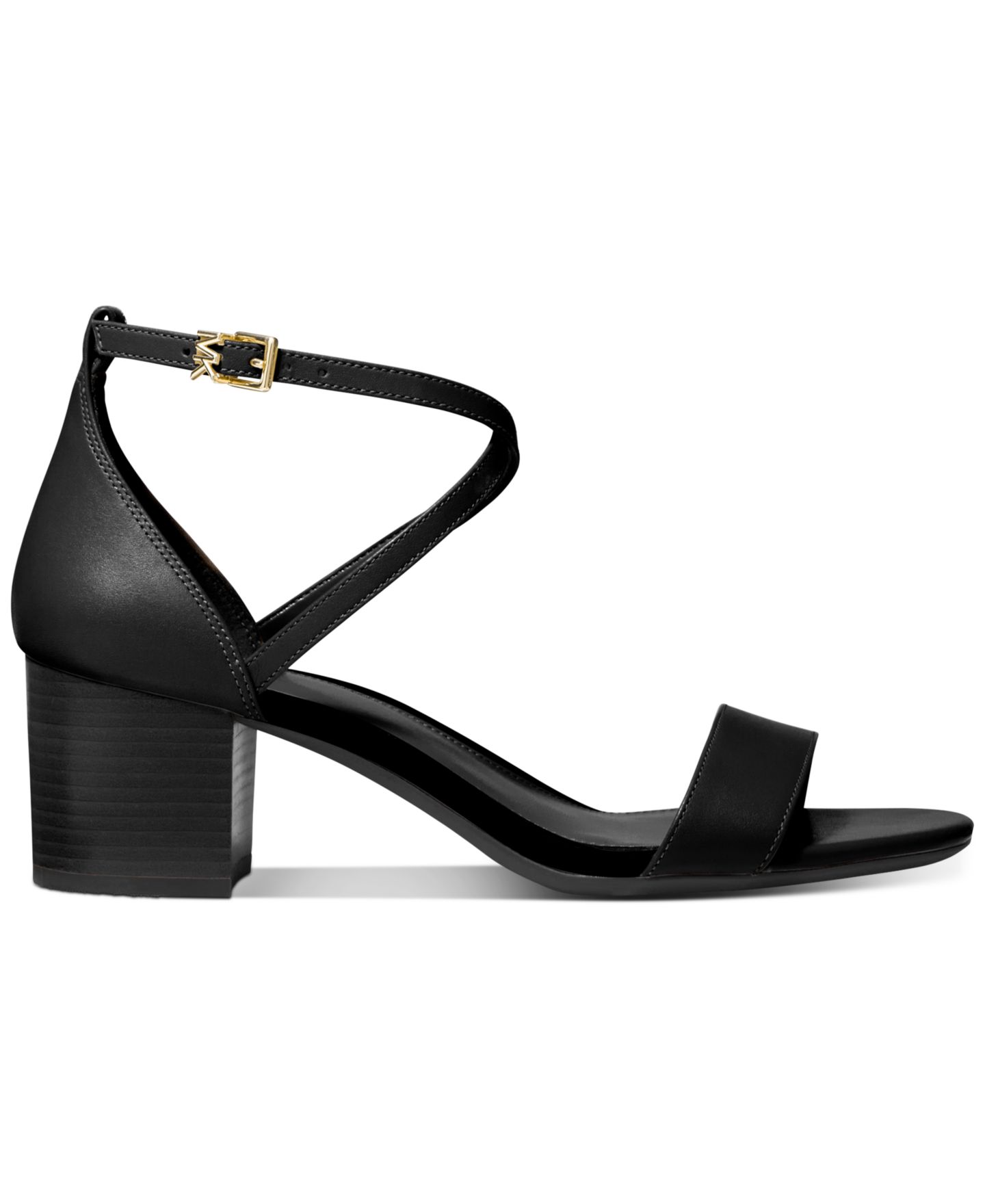 Женские сандалии MICHAEL Michael Kors Serena Flex Ankle Strap Dress Sandals, цвет: Чёрный кожаный — фото 2