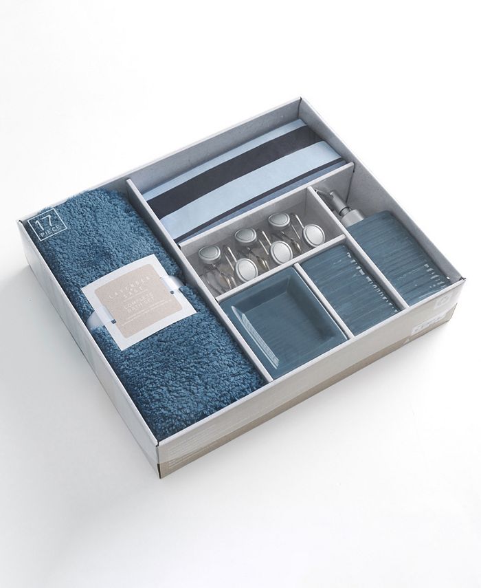 Lavender and Sage Dutton 17 Piece Complete Bath Set Macy's