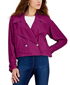 Women's Double-Breasted Jacket, Created for Macy's