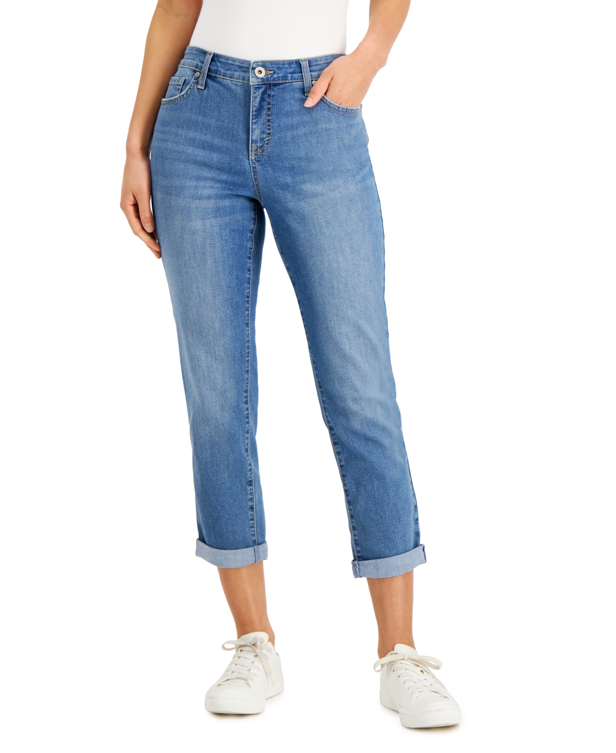 Style & co denim curvy skinny leg online