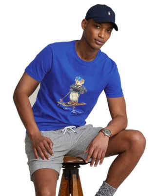 Polo Ralph Lauren Men's Custom Slim Fit Ski Polo Bear T-Shirt