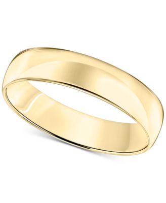 Macy's - Men's Comfort Fit Wedding Band (5mm) in 14k Gold