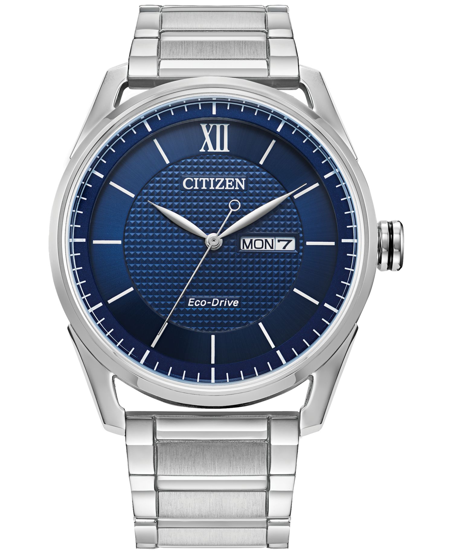 Eco-Drive Men's Classic Stainless Steel Bracelet Watch 42mm