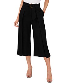 Wide-Leg Belted Pants