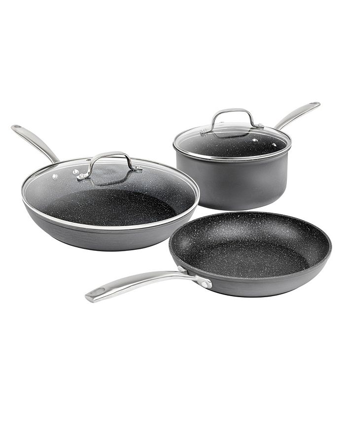 Granite Stone Diamond Professional Nonstick Hard Anodized Aluminum 5Pc