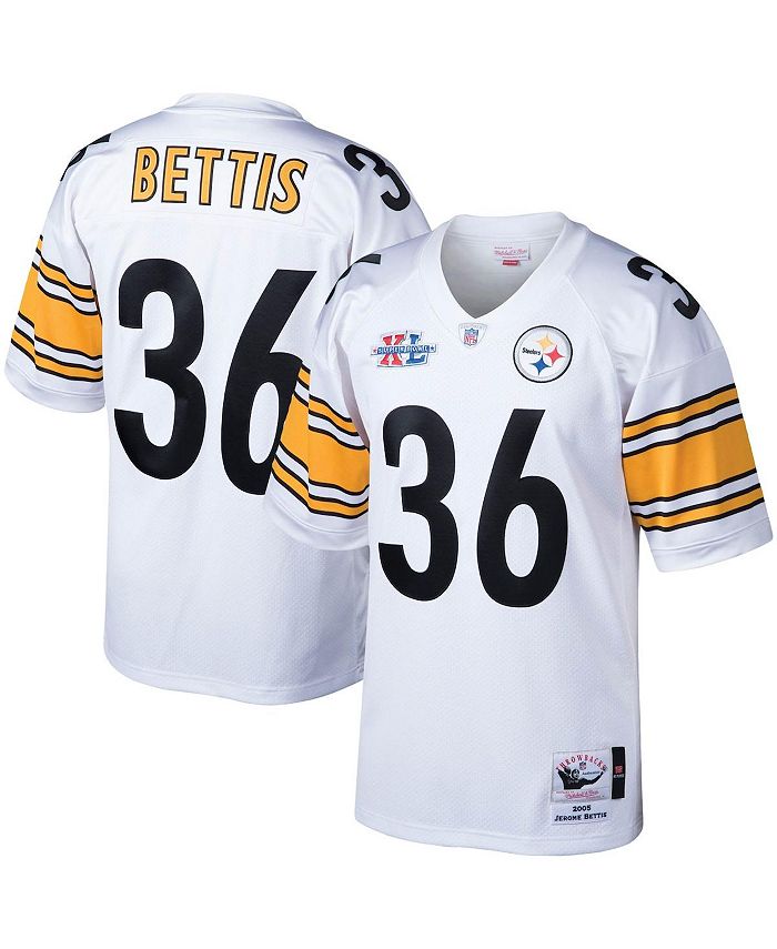 Mitchell & Ness Men's Jerome Bettis White Pittsburgh Steelers 2005  Authentic Throwback Retired Player Jersey - Macy's