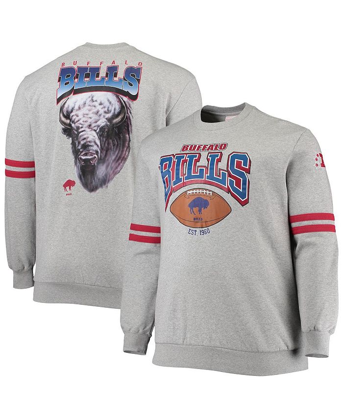 Men's Buffalo Bills Heathered Gray Big & Tall Practice Long Sleeve