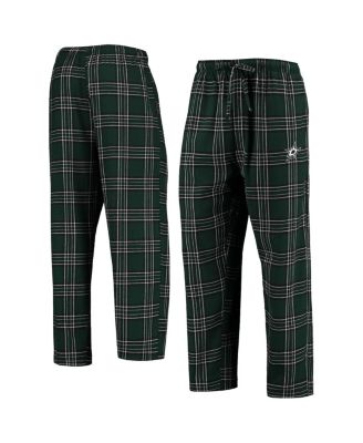 mens green flannel pants