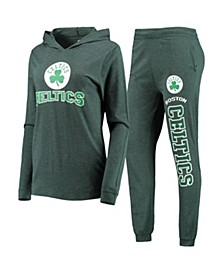 Women's Kelly Green Boston Celtics Pullover Hoodie and Pants Sleep Set