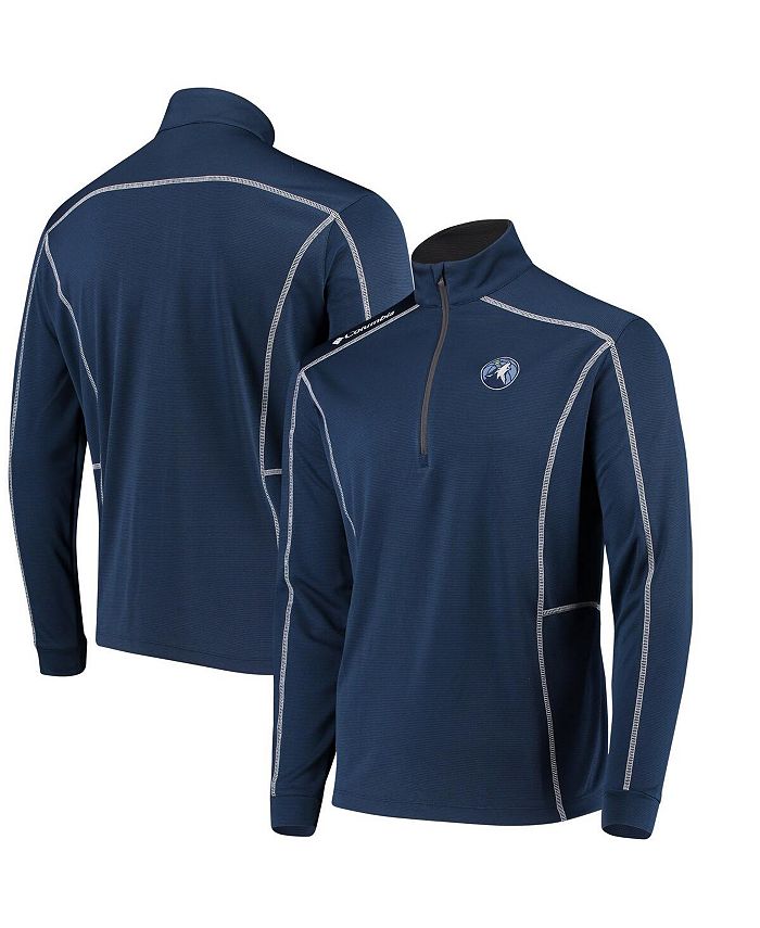 Columbia Men's Navy Minnesota Timberwolves OmniWick Shotgun Quarter