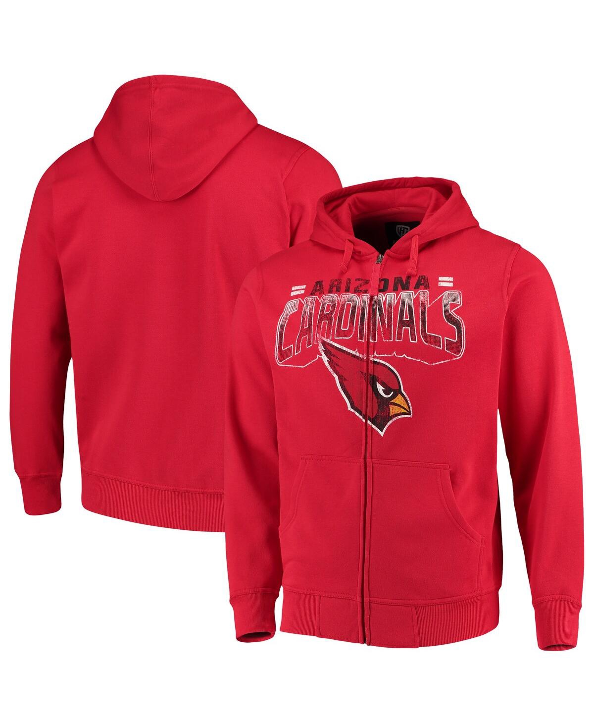 Shop G-iii Sports By Carl Banks Men's  Cardinal Arizona Cardinals Perfect Season Full-zip Hoodie