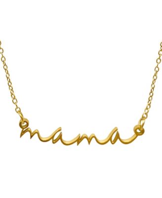 mama cursive necklace