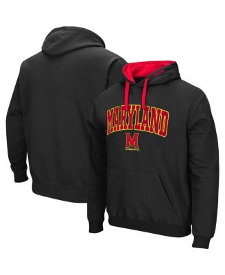 Men's Black Maryland Terrapins Big and Tall Arch & Logo 2.0 Pullover Hoodie