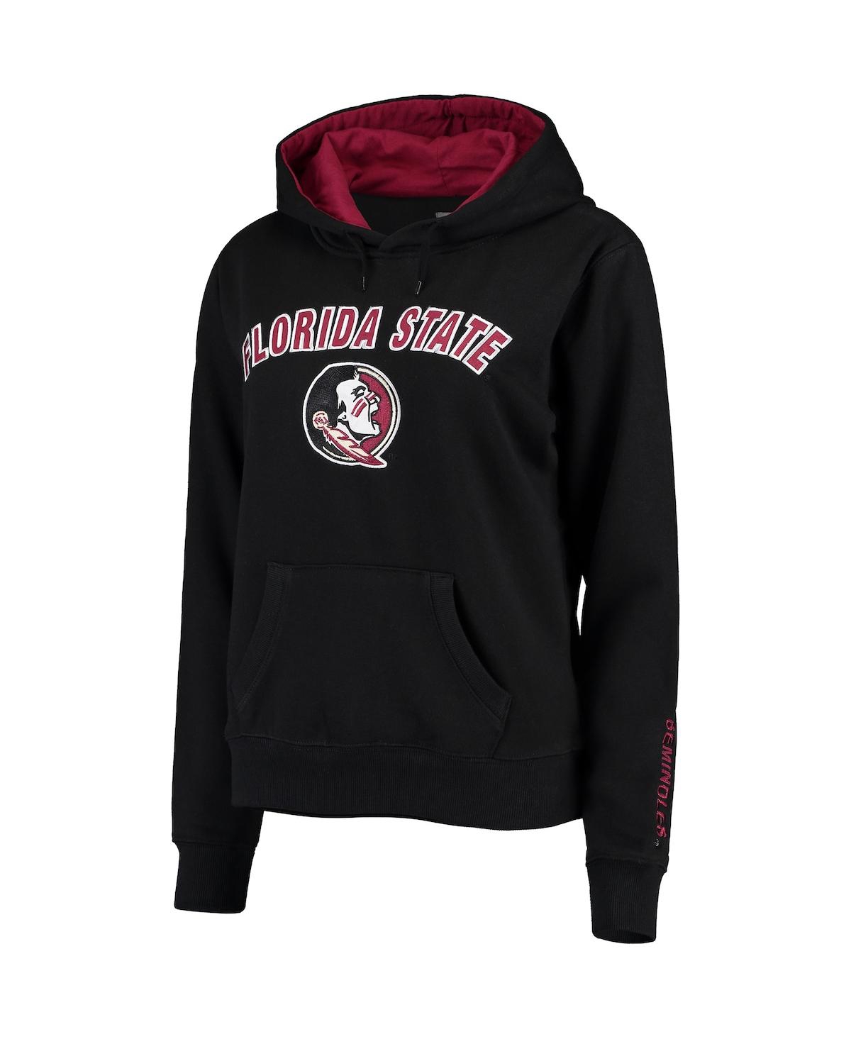 Women'sFlorida State Seminoles Arch & Logo 1 Pullover Hoodie - Black