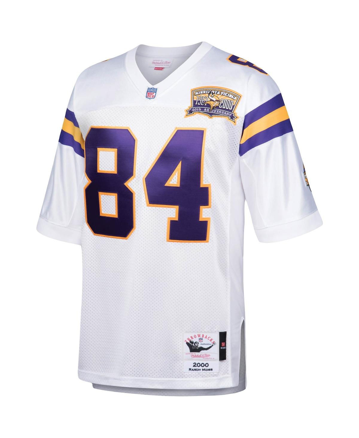 Men's Mitchell & Ness Randy MossMinnesota Vikings 2000 Authentic Throwback Retired Player Jersey - White