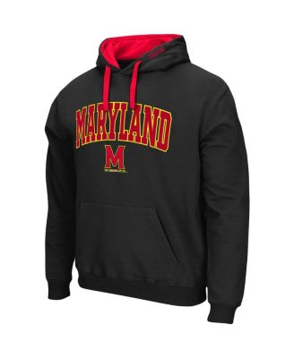 Men's Black Maryland Terrapins Big and Tall Arch & Logo 2.0 Pullover Hoodie
