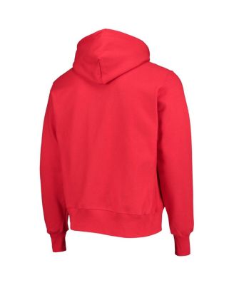 Men's Scarlet Nebraska Huskers Vault Logo Reverse Weave Pullover Hoodie