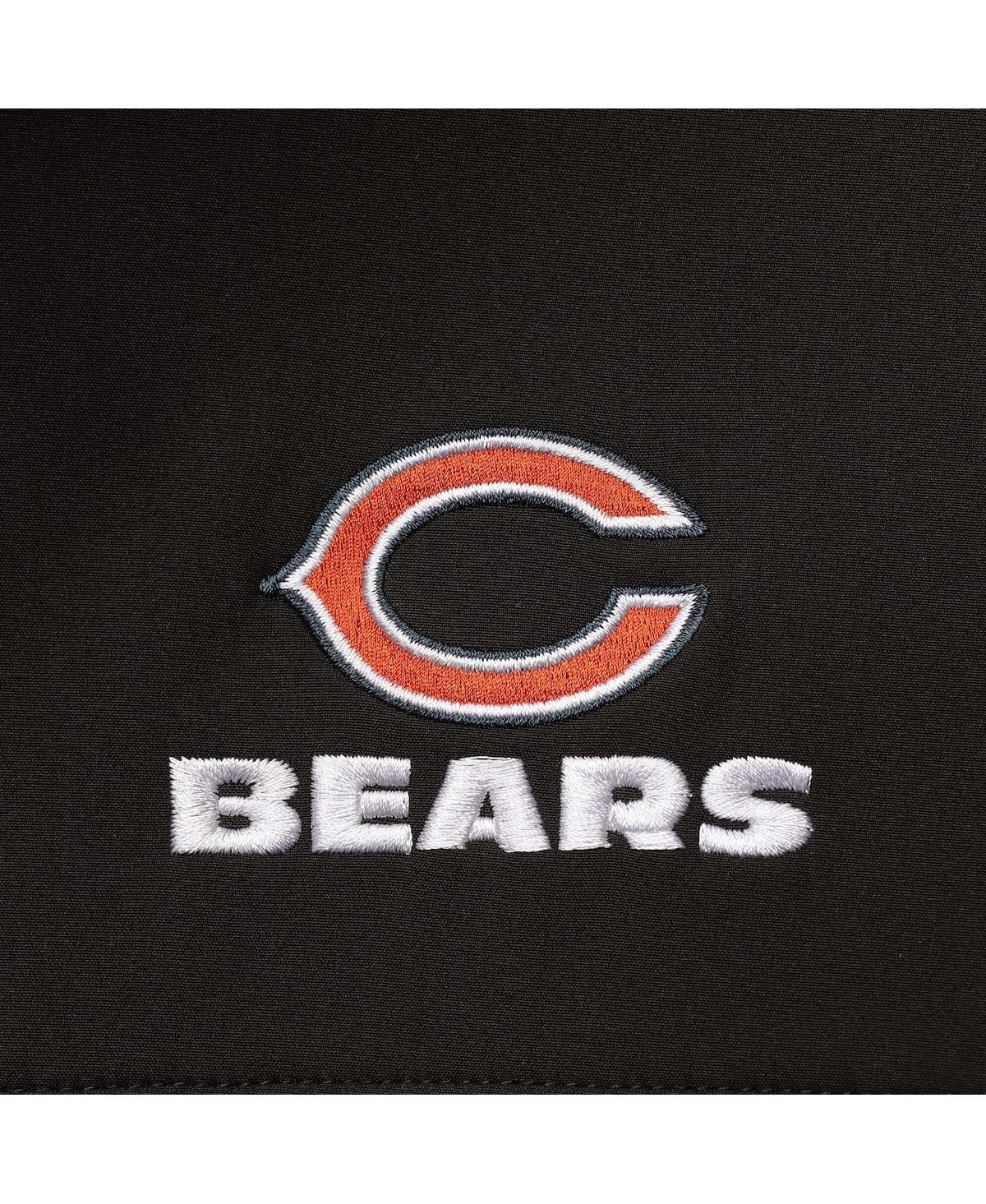 DUNBROOKE MEN'S DUNBROOKE REALTREE CAMO AND BLACK CHICAGO BEARS CIRCLE HUNTER SOFTSHELL FULL-ZIP JACKET 