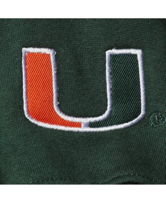 Women's Green Miami Hurricanes Campanile Pullover Sweatshirt