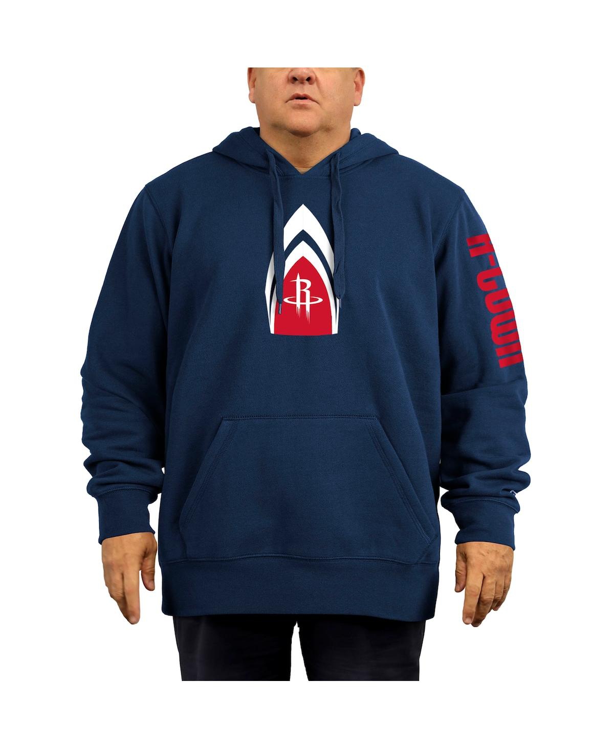 NEW ERA MEN'S NEW ERA NAVY HOUSTON ROCKETS 2021/22 CITY EDITION BIG AND TALL PULLOVER HOODIE 