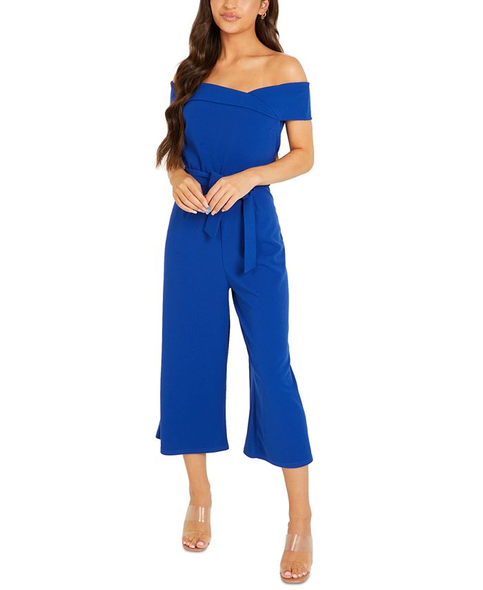 Royal blue clearance jumpsuit macys