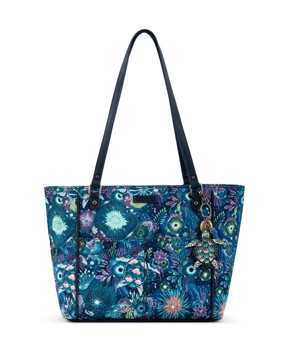 Women's Recycled Ecotwill Metro Tote Bag - Midnight Seascape