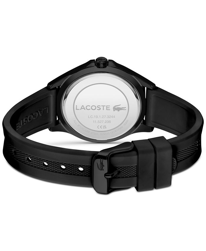 Lacoste Women's Swing Black Silicone Strap Watch 38mm Macy's