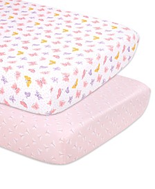 Butterfly Crib Sheets, Pack of 2