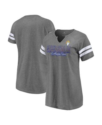 Men's Fanatics Branded Heathered Gray Los Angeles Rams Fade Out T