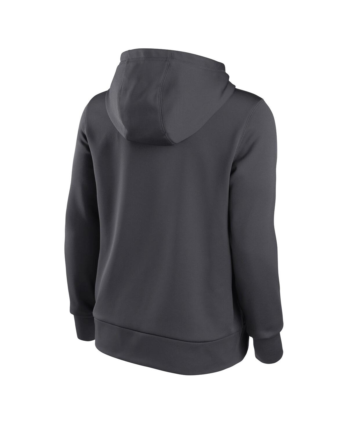Women's NikeLos Angeles Rams 2021 Nfc Champions Locker Room Trophy Collection Pullover Hoodie - Anthracite