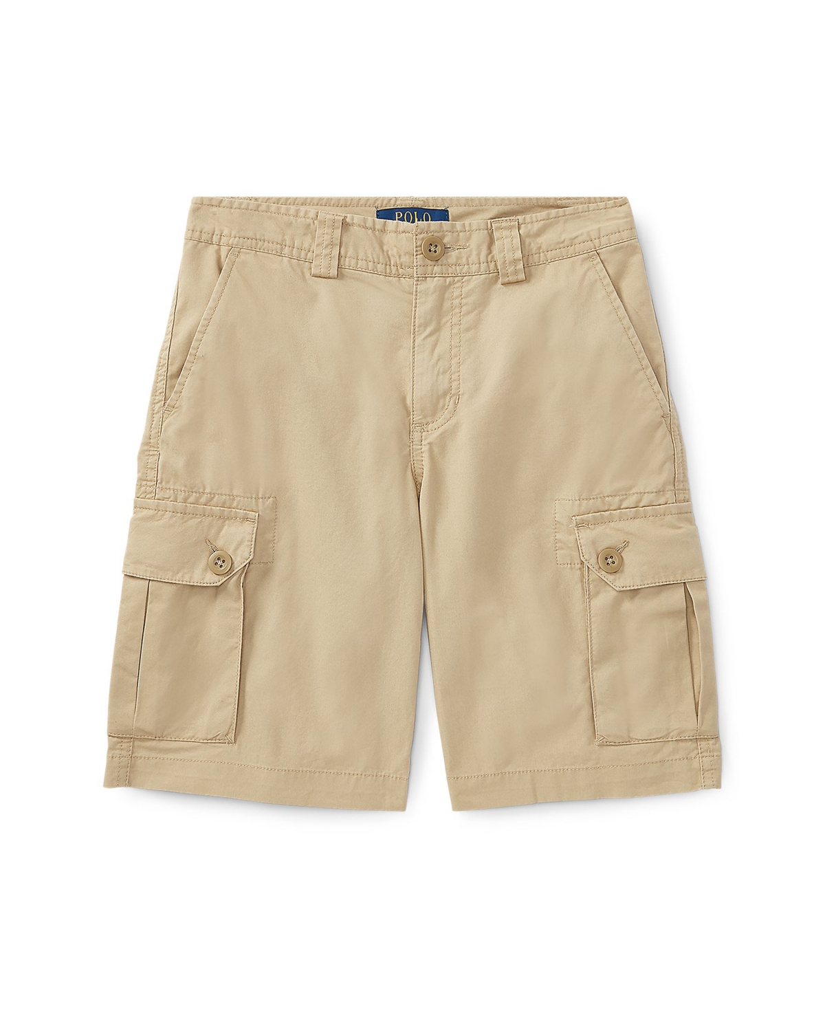 Shop Polo Ralph Lauren Big Boys Stretch Twill Cargo Short In Classic Khaki